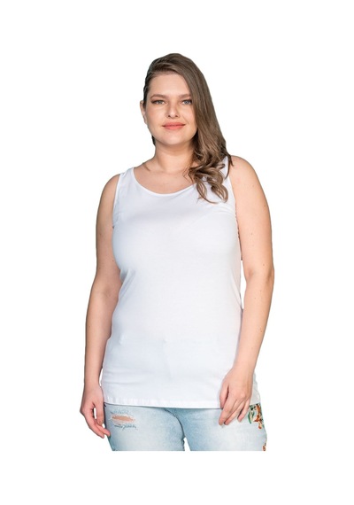 Hanezza Sıfır Kol Basic T-shırt Beyaz - 4035052 Beyaz