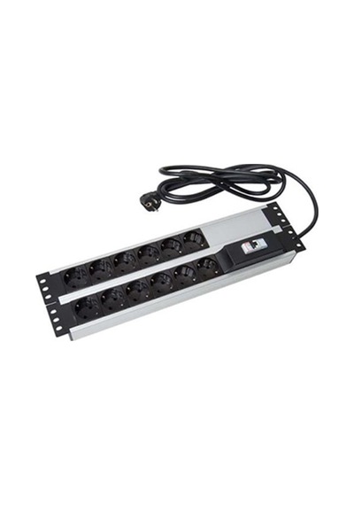 Uranıum 19" 2u 9 Lu Sıgortalı Alumınyum Rackmount Grup Prız Pdu