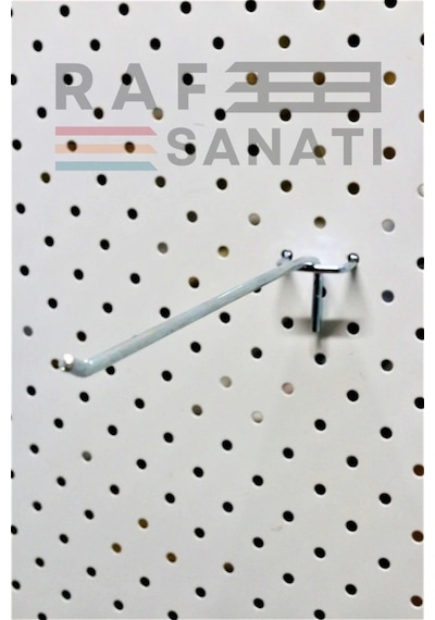 Fon Kancası Delikli Pano Kancası 15 Cm - Askı Kanca Raf Askısı Galvaniz