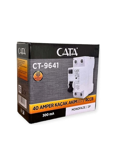 Ct-9641 40 Amper 300 Ma Monofoze Yangın Koruma Rölesi Beyaz