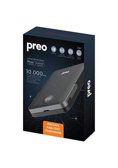 Preo Ps9 10.000mah Magsafe Powerbank Renkli