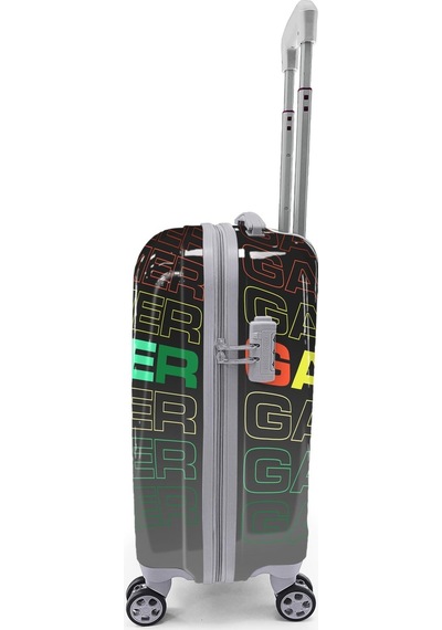 Coral High Gamer Desenli Kabin Boy Valiz 50cm 16546 Çok Renkli