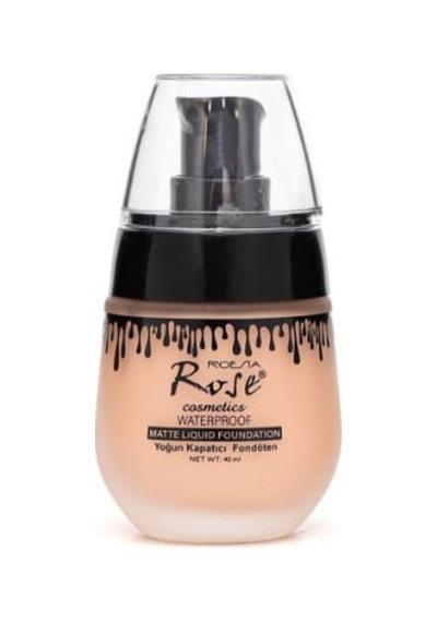 3b Trend Rose Waterproof Mat Likit Fondöten No:3 Yoğun Kapatıcı, Suya Dayanıklı, Uzun Süre Kalıcı N.03