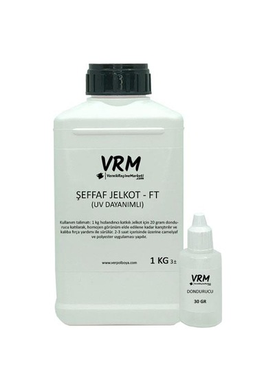 VRM Fırça Tipi Şeffaf Polyester Jelkot 1 KG