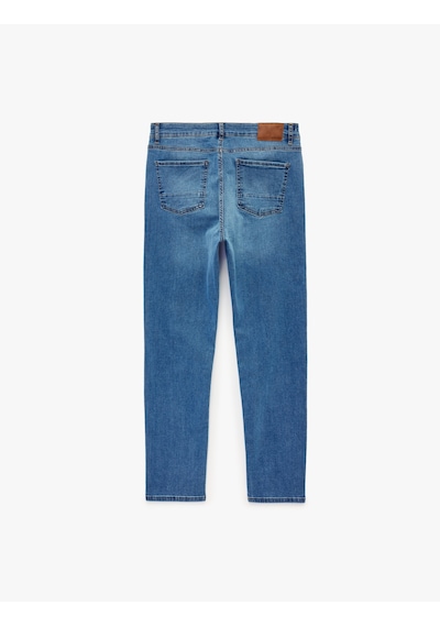 Koton Normal Bel Cepli Pamuklu Slim Fit Jean Pantolon - Brad Jean Orta İndigo 6sam40361nd Koton Normal Bel Cepli Pamuklu Slim Fit Jean Pantolon - Brad Jean Orta İndigo 6sam40361nd
