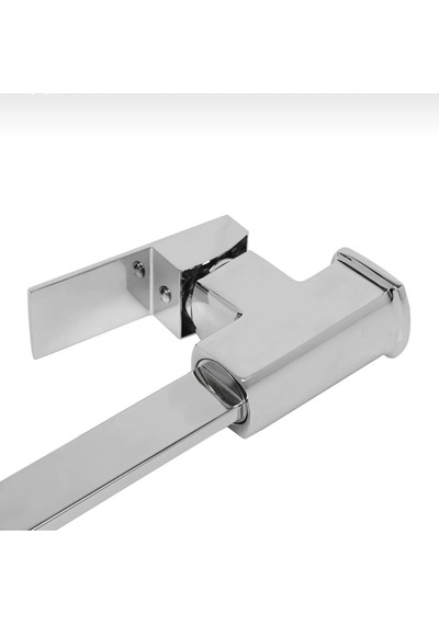 İsaoğlu Yapı Mutfak Bataryası Kare Modern Evye Musluğu Silver Gümüş Mutfak Armatür Gümüş