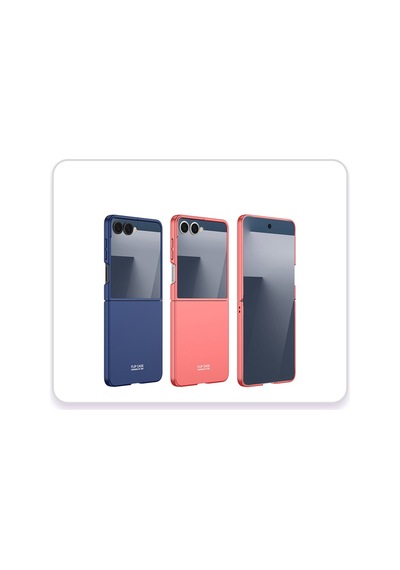 Galaxy Uyumlu Z Flip 7 Kılıf Pazarplus Sert Kıpta Kılıf Pembe