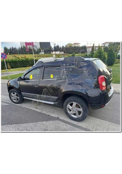 Markadan Dacia Duster Krom Cam Çıtası 2010-2017 4 Parça   Paslanmaz