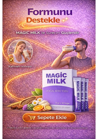 Magic Milk Doğal Bitki Tozu 30 Şase