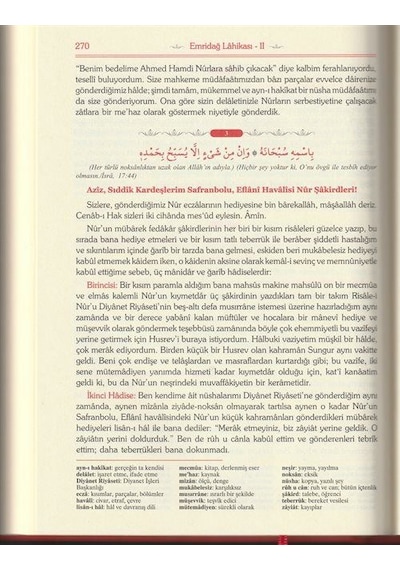Emirdağ Lahikası I-ıı Risalei Nur Külliyatından Orta Boy, Ter...