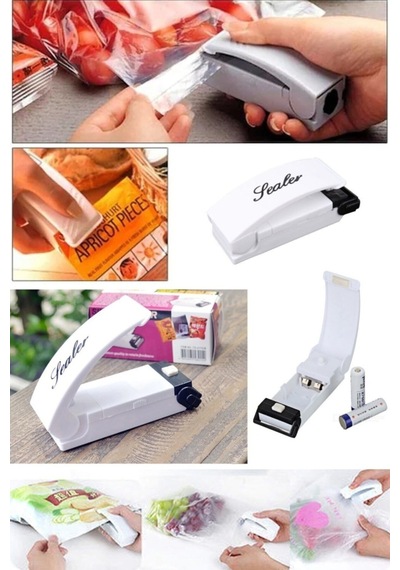 Poşet Kapatıcı Sealer Isıtıcılı Poşet Ağzı Yapıştırma Makinesi Plastik 10 X 15 Beyaz Diğer