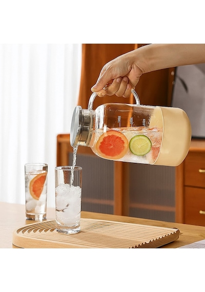 Leylart 2.5 Litre Borosilikat Cam Sürahi