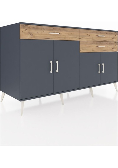Kronos Konsol 2 Raflı 3 Çekmeceli 4 Kapaklı 176x59x99 Antrasit-an Antrasit-antrasit/çam Kronos Konsol 2 Raflı 3 Çekmeceli 4 Kapaklı 176x59x99 Antrasit-an Antrasit-antrasit/çam