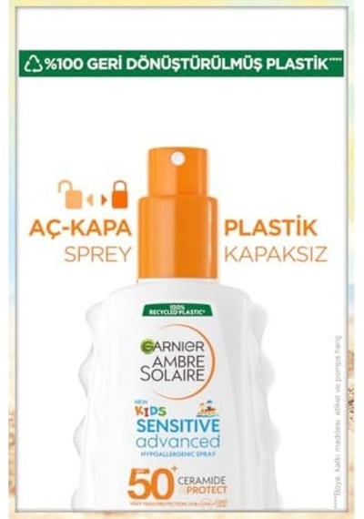 Ambre Solaire Sensitive Advanced Güneş Koruyucu Çocuk Sprey Gkf50+ 200ml