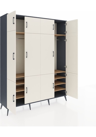 Hyperion Gardrop 10 Raflı 12 Kapaklı 2 Askılı 176x44x221 Antrasit-aytaşı/çam Aytaşı/çam Hyperion Gardrop 10 Raflı 12 Kapaklı 2 Askılı 176x44x221 Antrasit-aytaşı/çam Aytaşı/çam