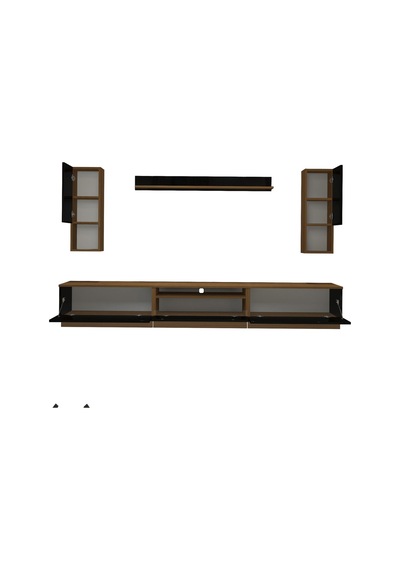 Decoraktiv Trendstyle 270das Mdf Tv Ünitesi Tv Sehpası Ceviz - Siyah