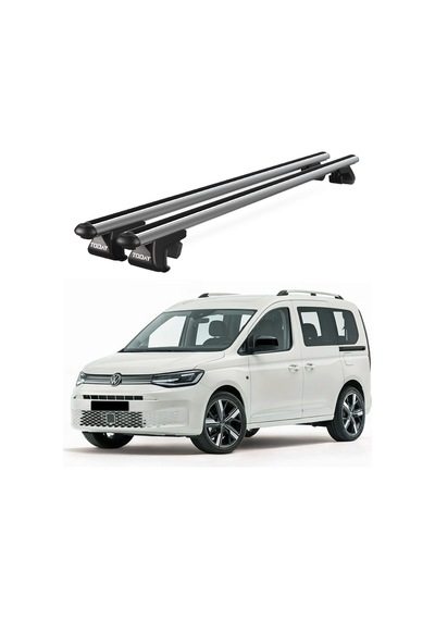 Venüs Volkswagen Caddy Van 2015 Ve Sonrası Uyumlu Gri Ara Atkı Port Bagaj Tavan Barı