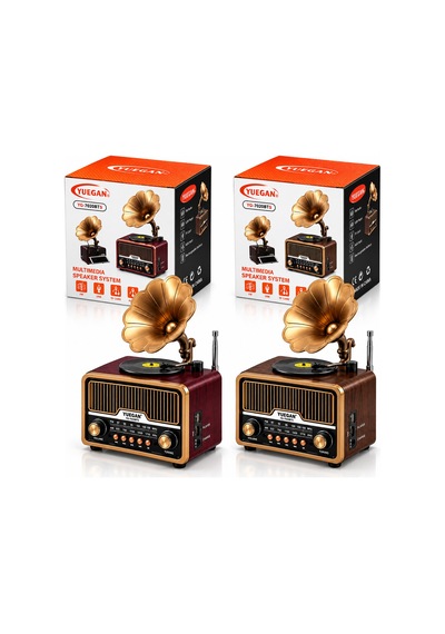 Retro Gramofon Radyo Bluetooth Usb Şarjlı Am/fm/sw 70749845