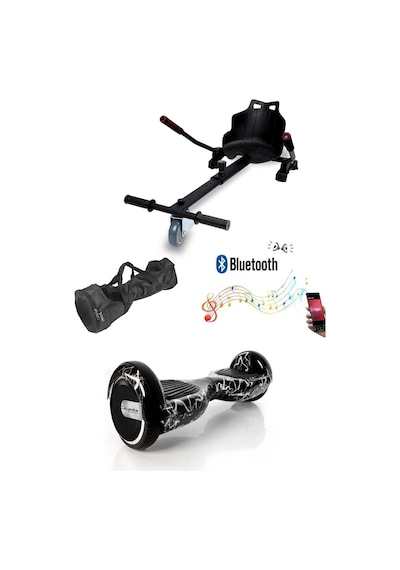 Citymate Elektrikli Kaykay Hoverboard Akıllı Denge 6.5 Inch + Hoverkart + Çanta Extrem Paket D02