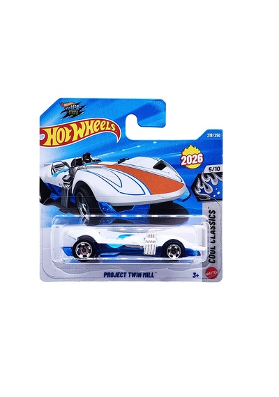 Hot Wheels Cool Classıcs - Project Twin Mill Beyaz - Mavi