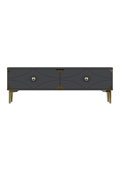 Tsa1297ag Alfa Tv Sehpası Antrasit-gold 120cm