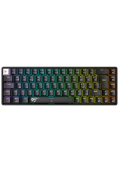 Havit Gamenote Kb860l-tur Rgb Mekanik Gaming Klavye - 69 Tuşlu, Red Switch - Siyah