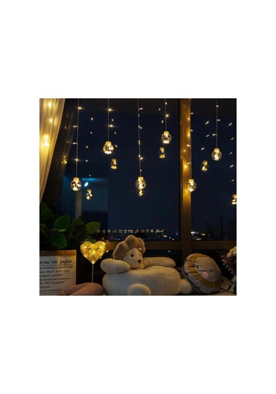 Top Led Işık Saçak Led Aydınlatma Dekor Işık Usb Ve Pilli Beyaz