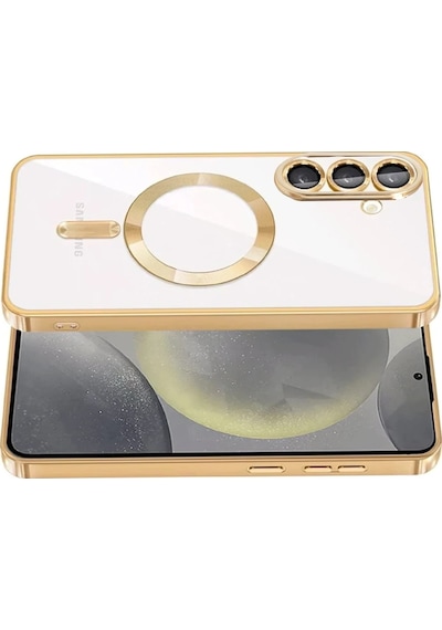 Muratech Newface Samsung Galaxy Uyumlu  S26 Kross Magneticsafe Kapak - Gold