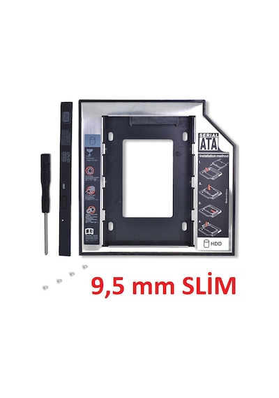 Harddisk Kutusu 9.5 MM Sata Slim Kızak Caddy
