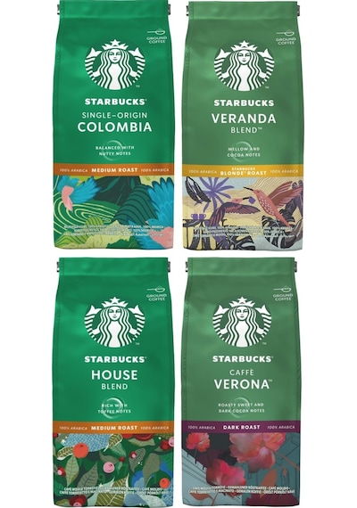 Starbucks Colombia Veranda House Verona Kahve Seti 4 x 200 G