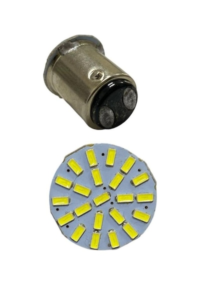 18 Led Çiçek 1016 Çift Duy Beyaz