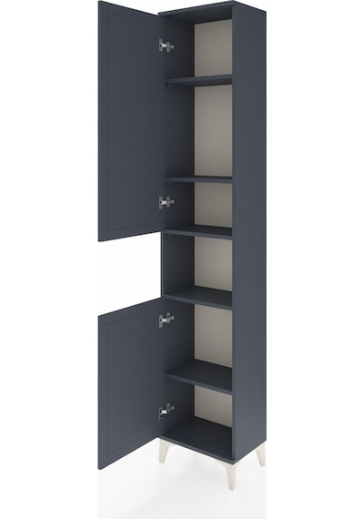 Arges Dolap 5 Raflı 2 Kapaklı 44x30x221 Antrasit-antrasit Antrasit