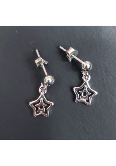Oriental Kuyumculuk Jewellery Yıldız Gümüş Küpe Gümüş