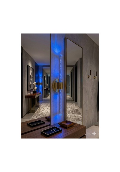 Bubbleflux Large 51 Cm Modern Tasarım Led Aplik - Duvar Lambası - Gold - Elektrikli - Rgb Kumandalı Gold Rgb Elektrikli Kumandalı