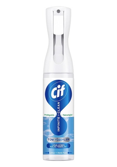 Cif Infinite Clean Doğal Probiyotikli Sprey Tüm Yüzeyler İçin Lotus & Deniz Tuzu 280 Ml Diğer