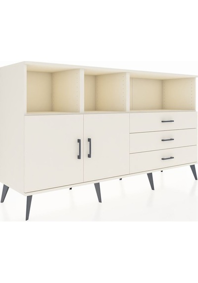 Hyperion Konsol 5 Raflı 3 Çekmeceli 2 Kapaklı 176x44x99 Aytaşı-ay Aytaşı-aytaşı