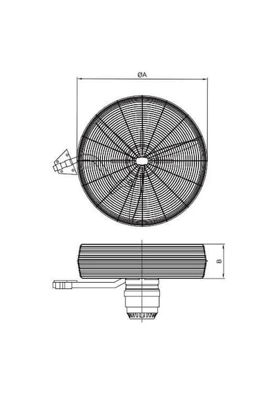 Bahçıvan Bsv-d 600 60cm Siyah 3 Kanatlı Sanayi Tipi Duvar Vantilatörü Bahçıvan Bsv-d 600 60cm Siyah 3 Kanatlı Sanayi Tipi Duvar Vantilatörü