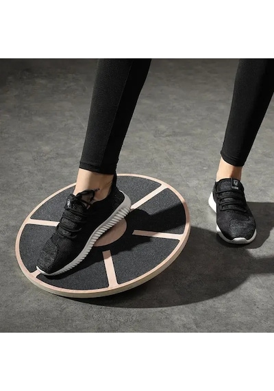Wobble Board Çok Yönlü Ahşap Denge Tahtası