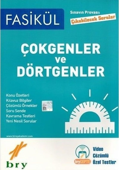 Birey Yayınları Fasikül Geometri Çokgenler ve Dörtgenler 2021-202