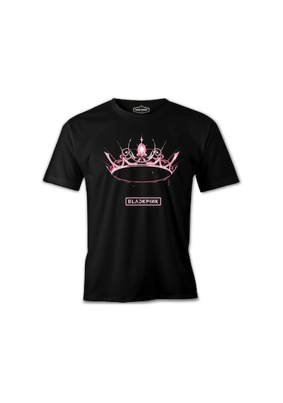 Black Pink - Crown Siyah Erkek Tshirt 001