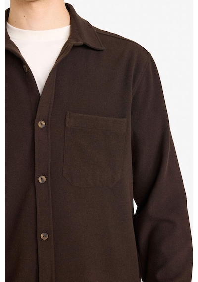 Defacto Regular Fit Flanel Gömlek G8116ax25wnbn339 Kahve-bn339