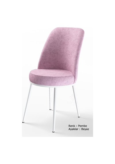 Canisa Concept Nil Serisi 70x110 Sabit Mutfak Masası Takımı Beyaz Masa 4 Pembe Sandalye Pembe Canisa Concept Nil Serisi 70x110 Sabit Mutfak Masası Takımı Beyaz Masa 4 Pembe Sandalye Pembe