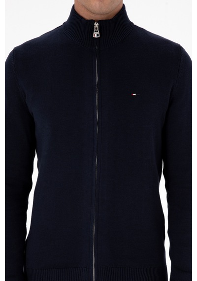 U.S. Polo Assn. Erkek Slim Fit Lacivert Basic Triko Hırka 50313688-VR033