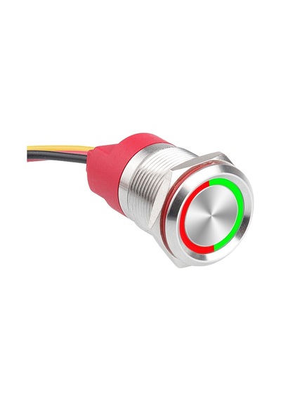 Wd19t-p1-e 19mm Dokunmatik Touch Metal Buton - Çift Renk