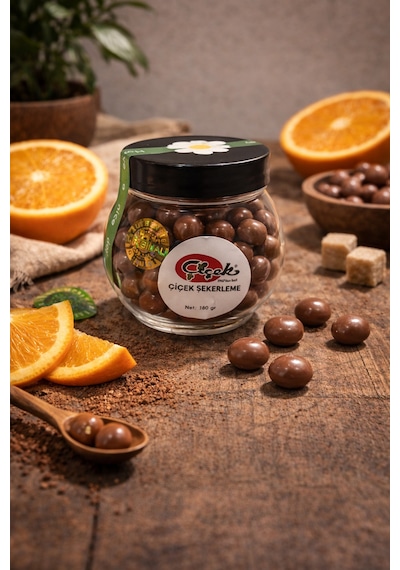 Portakallı Sütlü Çikolata Draje 100 Gr
