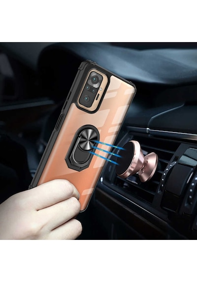 Xiaomi Redmi Note 10 Pro Tam Korumali Yüzüklü Renkli Kenarli Many 523165087