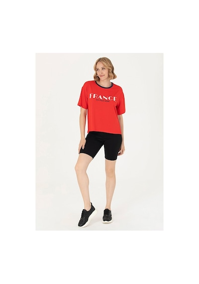 U.S. Polo Assn. U.s. Polo Assn. Lastikli Bel Slim Fit Kadın Şort T-s Çok Renkli