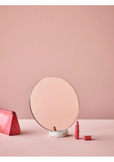 Erat Ayaklı Ayna, 25 Cm Pembe