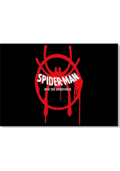 Cakasepetim Spiderman Into The Spider Verse Logo Ahşap Mdf Tablo