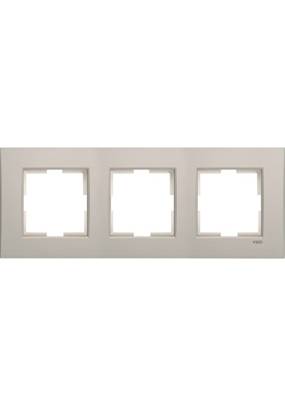 Viko Novella Eloxal Bronz Metal Üçlü Çerçeve - 92192303